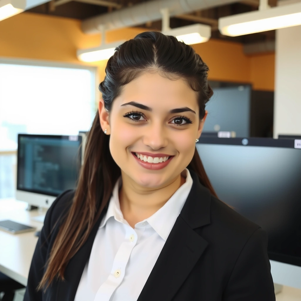 Professional portrait of Jane Smith, Senior Web Developer