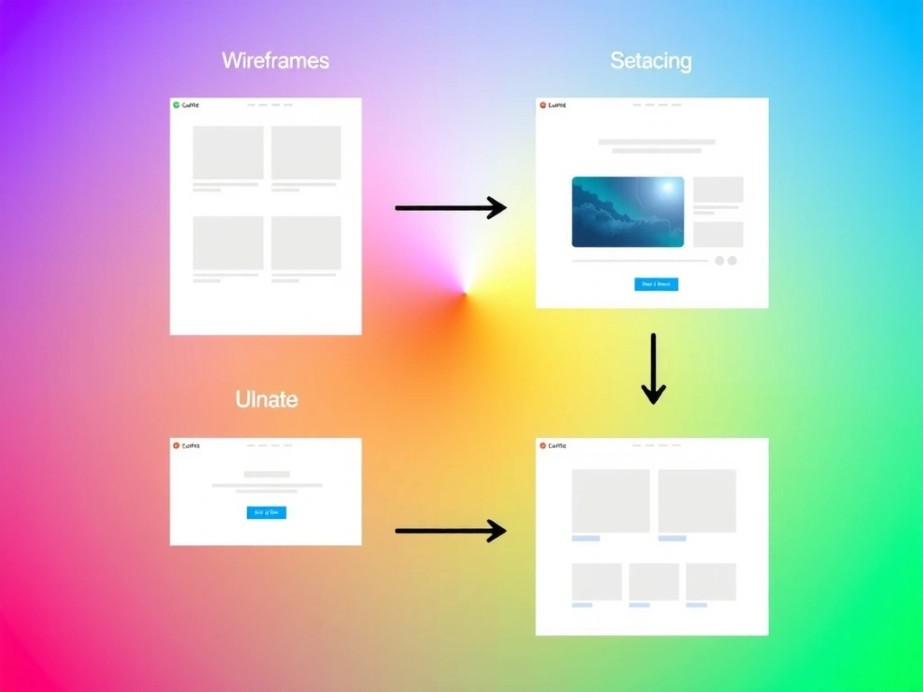 Custom website design concept