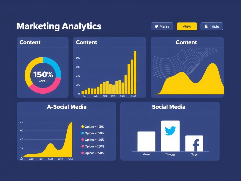 Digital marketing analytics dashboard