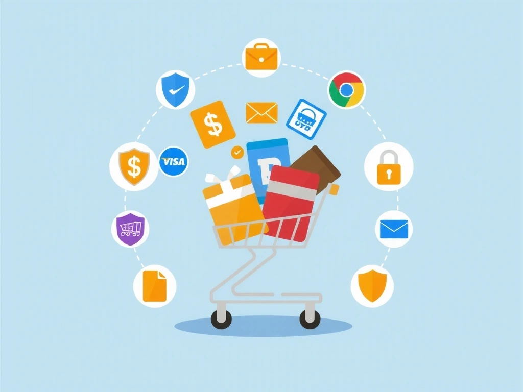 E-commerce shopping cart with products